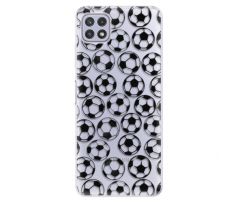 Odolné silikonové pouzdro iSaprio - Football pattern - black - Samsung Galaxy A22 5G