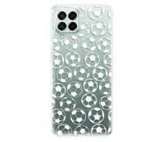 Odolné silikonové pouzdro iSaprio - Football pattern - white - Samsung Galaxy M53 5G