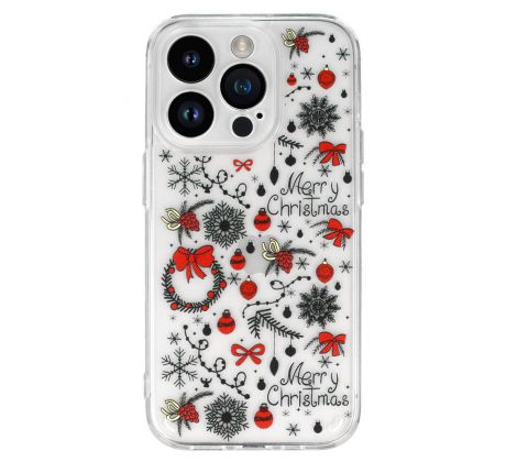 Tel Protect Christmas průhledné pouzdro pro Samsung A14 5G - vzor 5 Vánoční ozdoby