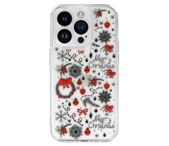 Tel Protect Christmas průhledné pouzdro pro iPhone 15 - vzor 5 Vánoční ozdoby