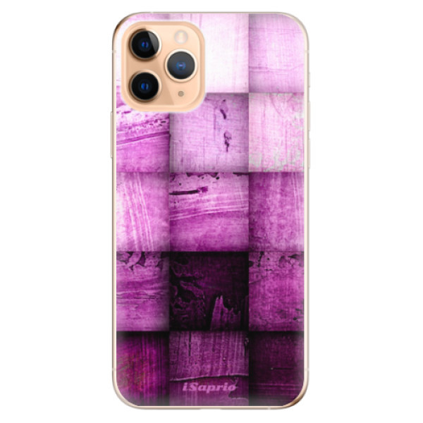 Odolné silikonové pouzdro iSaprio - Purple Squares - iPhone 11 Pro