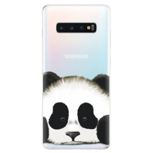 Odolné silikonové pouzdro iSaprio - Sad Panda - Samsung Galaxy S10+