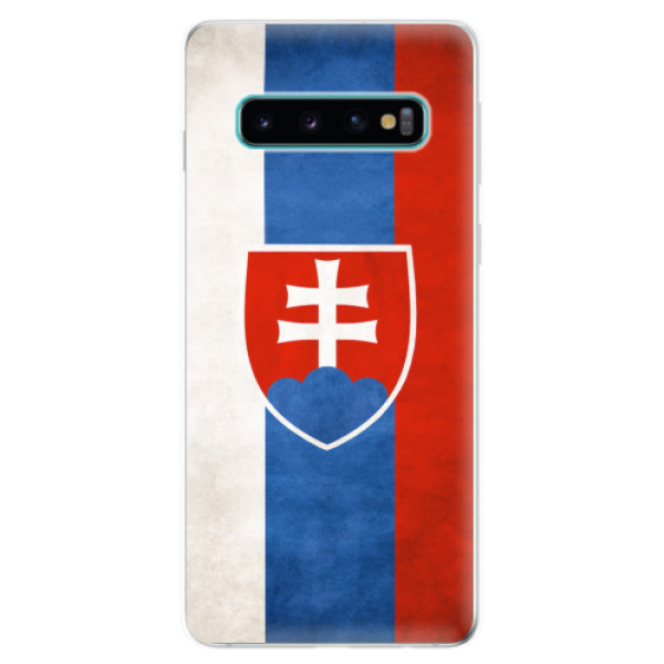 Odolné silikonové pouzdro iSaprio - Slovakia Flag - Samsung Galaxy S10