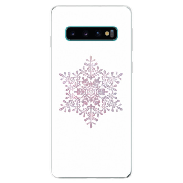 Odolné silikonové pouzdro iSaprio - Snow Flake - Samsung Galaxy S10