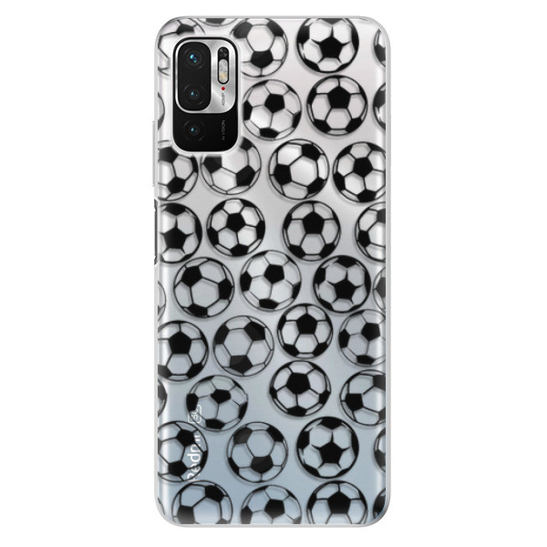 Odolné silikonové pouzdro iSaprio - Football pattern - black - Xiaomi Redmi Note 10 5G