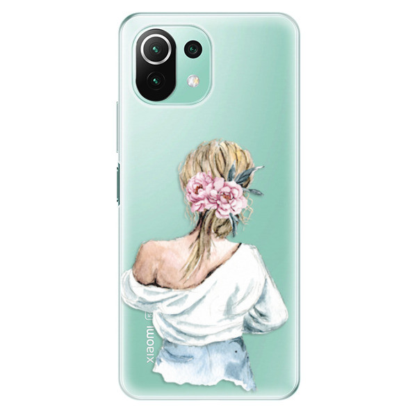 Odolné silikonové pouzdro iSaprio - Girl with flowers - Xiaomi Mi 11 Lite