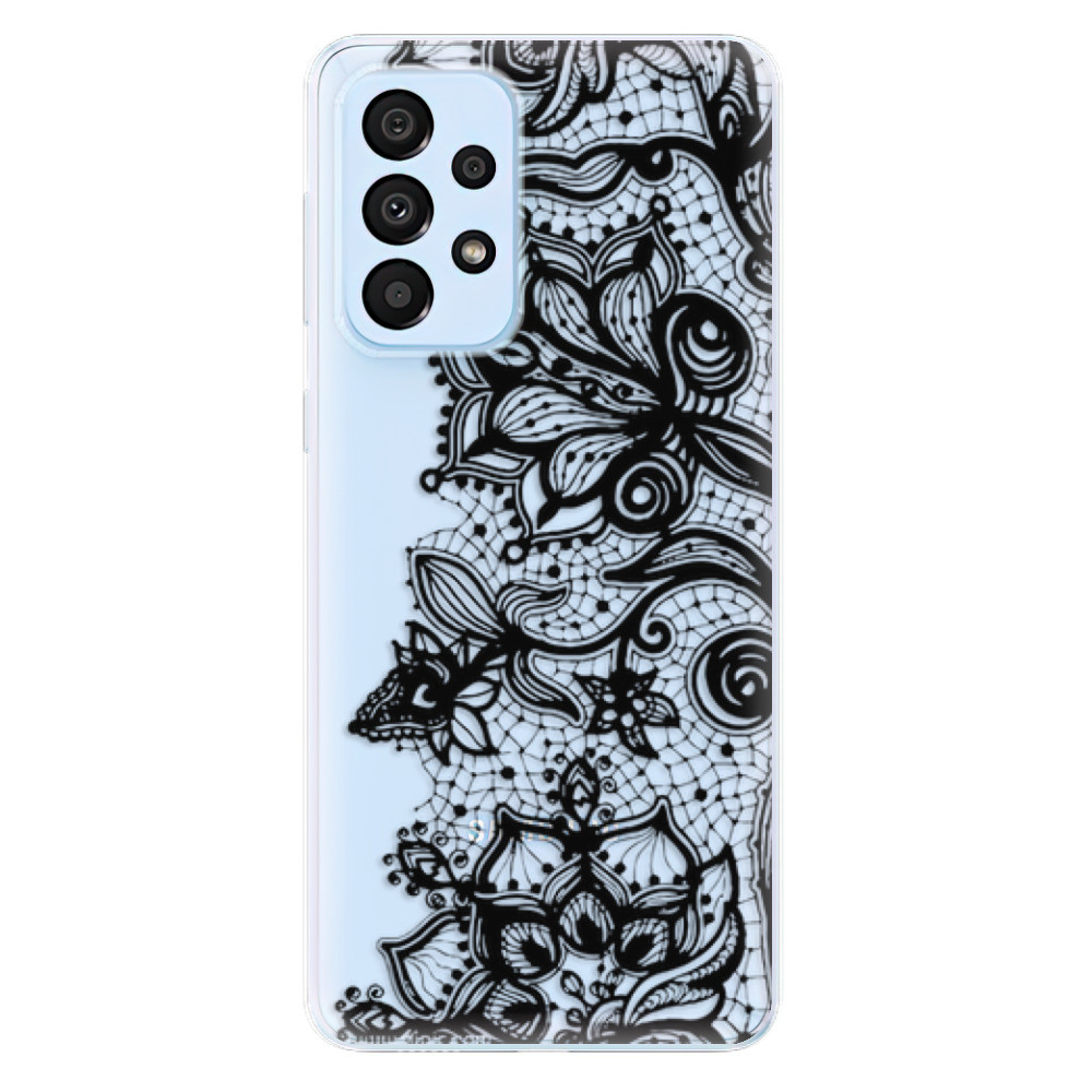 Odolné silikonové pouzdro iSaprio - Black Lace - Samsung Galaxy A33 5G